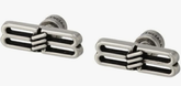 Earrings, Men's BB ICON EARRINGS P Earrings ANTIQUE SILVER