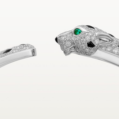 Panthère de Cartier bracelet, medium model, half-paved