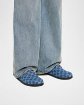GG Denim Mules with Horsebit