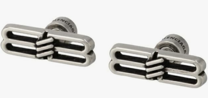Earrings, Men's BB ICON EARRINGS P Earrings ANTIQUE SILVER
