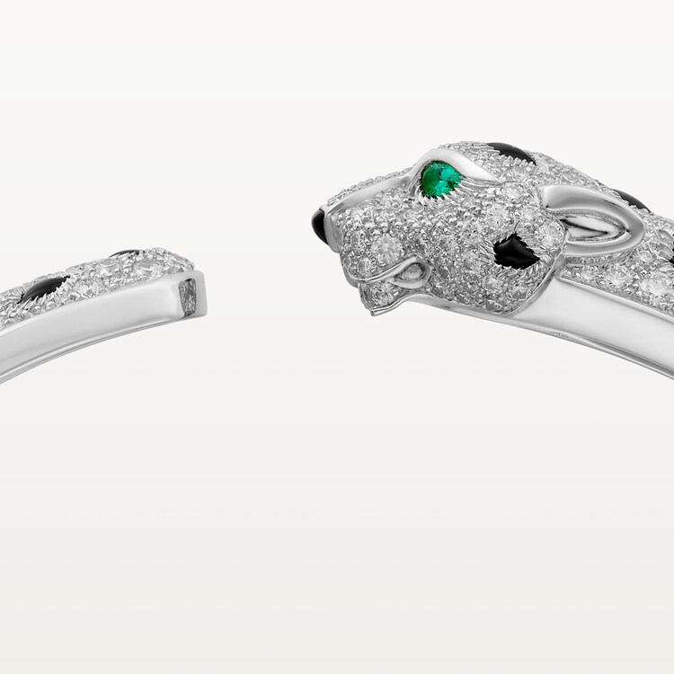 Panthère de Cartier bracelet, medium model, half-paved