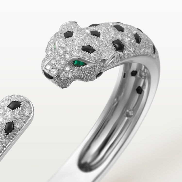 Panthère de Cartier bracelet, medium model, half-paved