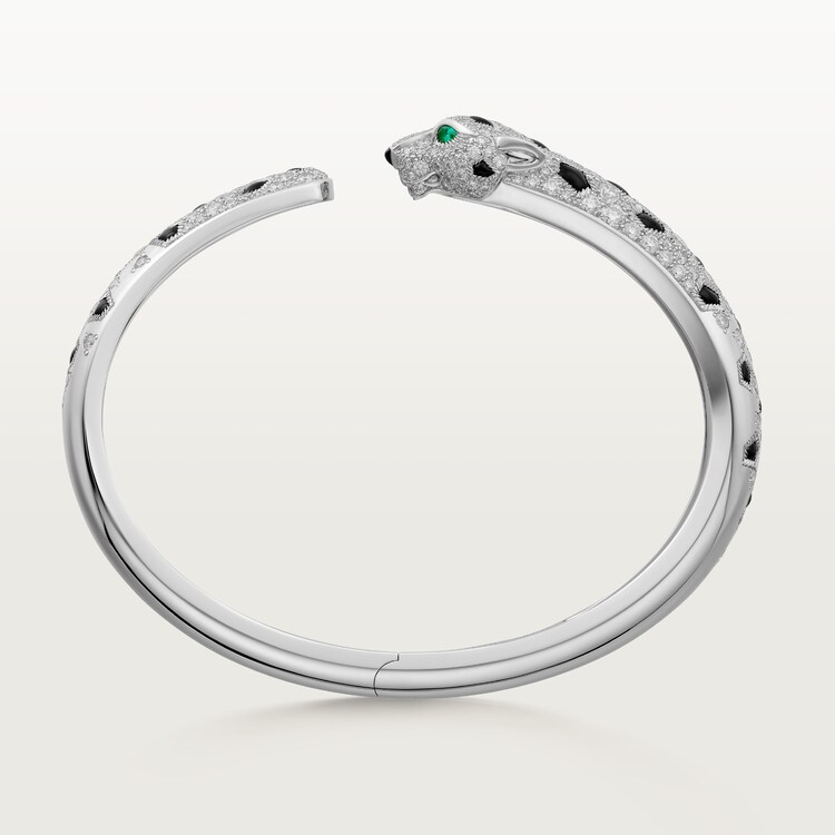 Panthère de Cartier bracelet, medium model, half-paved